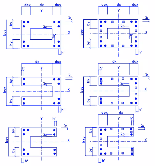Graphik U Profil Querschnitt (Betonbemessung)